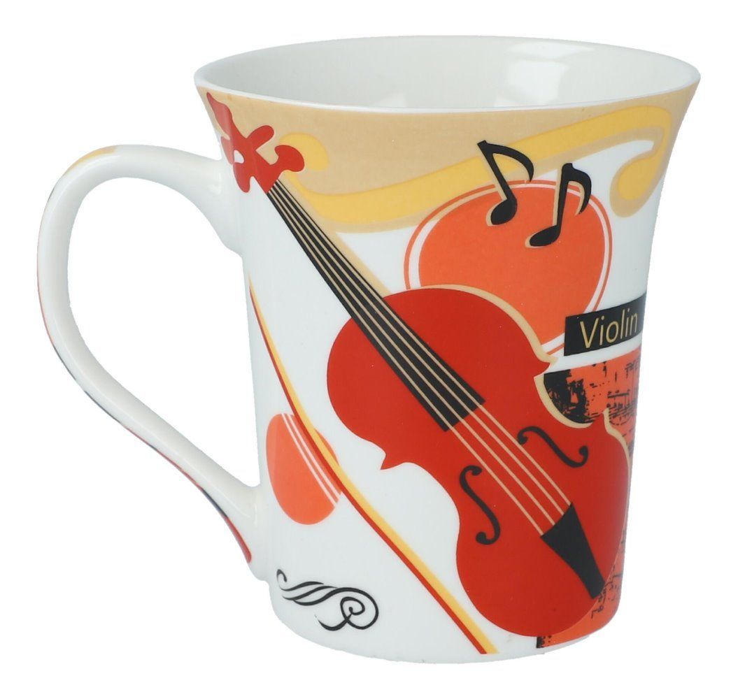 4250926769796 - Notentasse Tasse Becher Motiv Violine - ca300 ml Inhalt